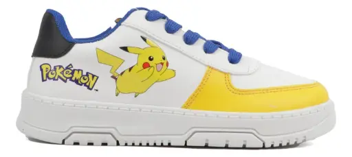 Tenis Urbanos Pikachu Blanco Pokemon Po4011 22-25 Gnv®